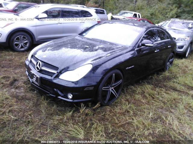 WDDDJ76XX6A049274 - 2006 MERCEDES-BENZ CLS 55 AMG BLACK photo 2