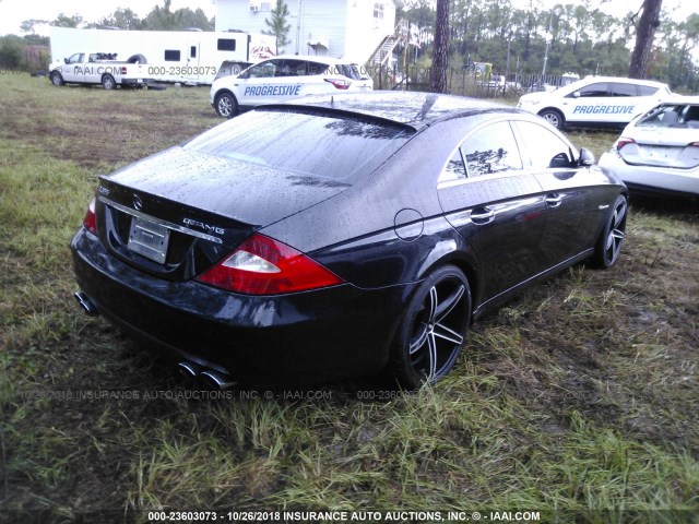 WDDDJ76XX6A049274 - 2006 MERCEDES-BENZ CLS 55 AMG BLACK photo 4