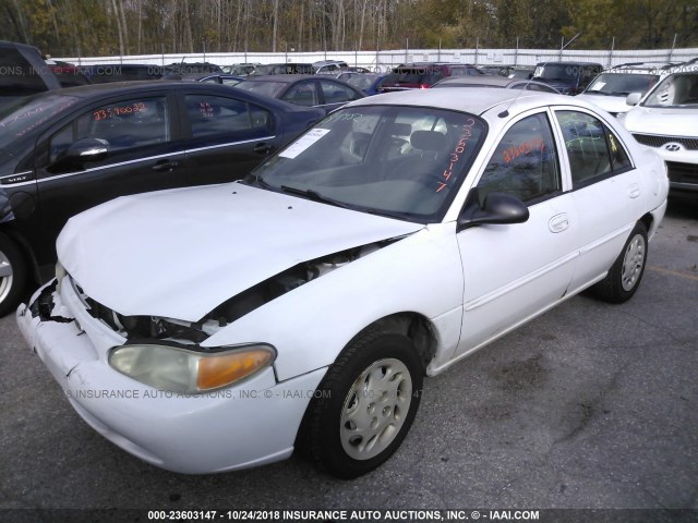 3FAFP13P51R136958 - 2001 FORD ESCORT WHITE photo 2