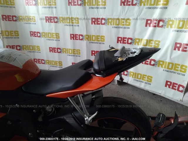 JYARJ16EX9A013306 - 2009 YAMAHA YZFR6 ORANGE photo 6