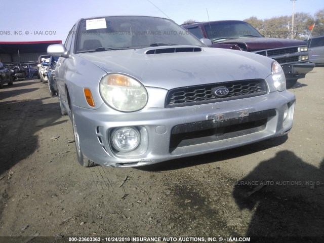 JF1GD29692G515746 - 2002 SUBARU IMPREZA WRX SILVER photo 6