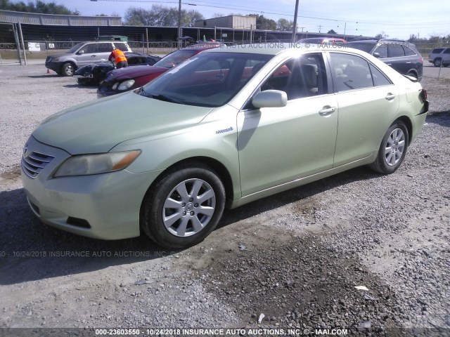 JTNBB46KX73001311 - 2007 TOYOTA CAMRY NEW GENERAT HYBRID GREEN photo 2