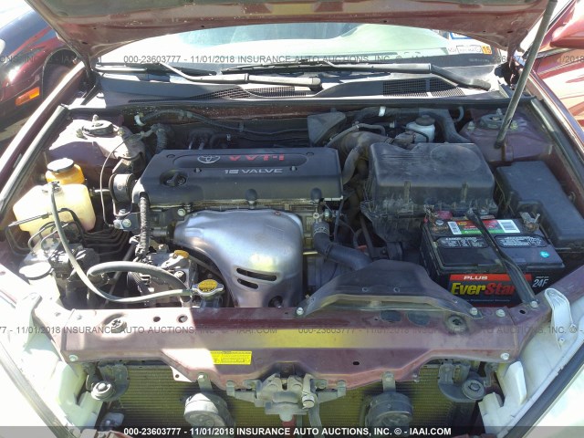 4T1BE32K03U249904 - 2003 TOYOTA CAMRY LE/XLE/SE MAROON photo 10