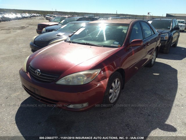 4T1BE32K03U249904 - 2003 TOYOTA CAMRY LE/XLE/SE MAROON photo 2