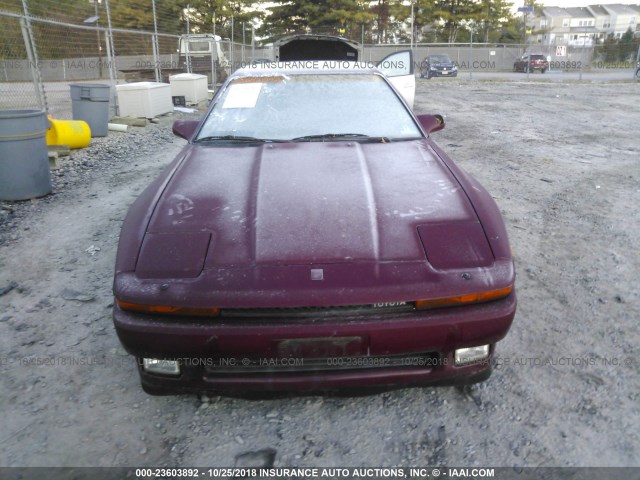 JT2MA70L7H0060640 - 1987 TOYOTA SUPRA RED photo 6