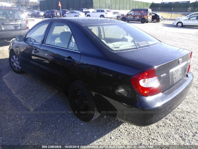 4T1BE32K84U340856 - 2004 TOYOTA CAMRY LE/XLE/SE BLACK photo 3