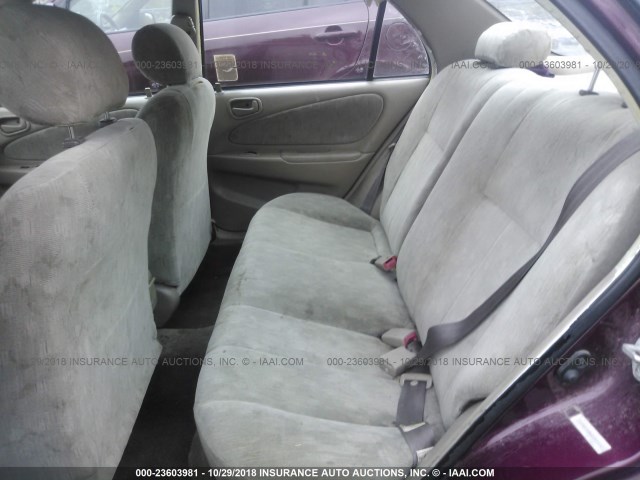 2T1BR18E6WC081492 - 1998 TOYOTA COROLLA VE/CE/LE MAROON photo 8
