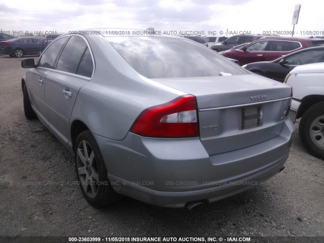 YV1AH852471028310 - 2007 VOLVO S80 V8 SILVER photo 3