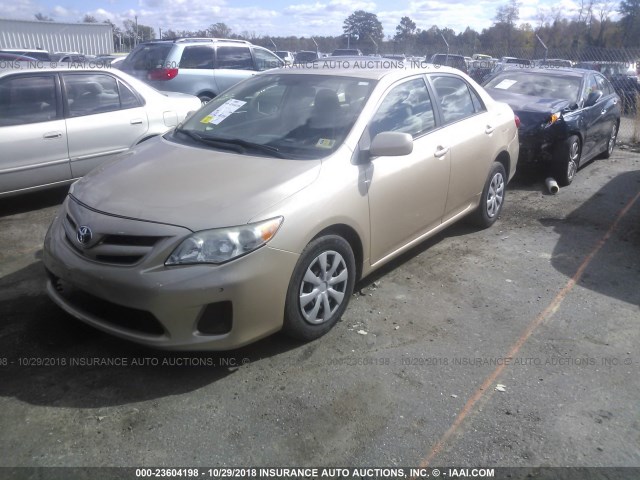 JTDBU4EE0B9146812 - 2011 TOYOTA COROLLA S/LE GOLD photo 2