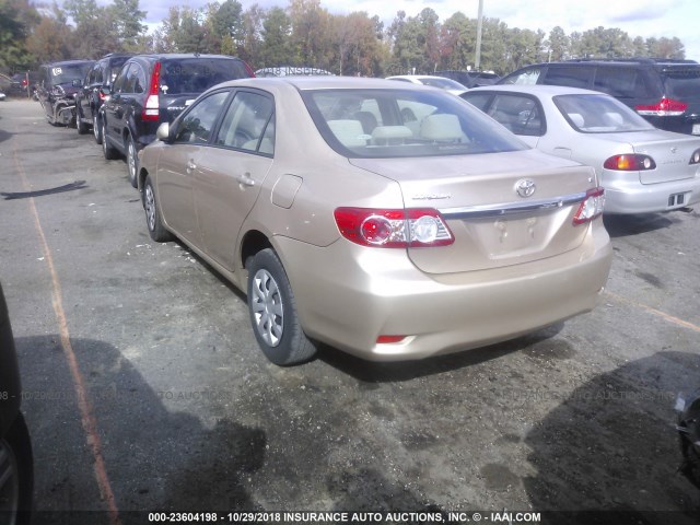 JTDBU4EE0B9146812 - 2011 TOYOTA COROLLA S/LE 金色 照片 3