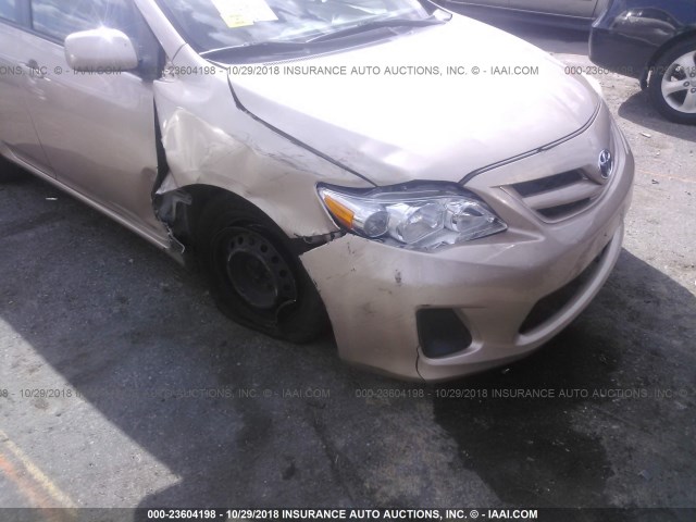 JTDBU4EE0B9146812 - 2011 TOYOTA COROLLA S/LE GOLD photo 6