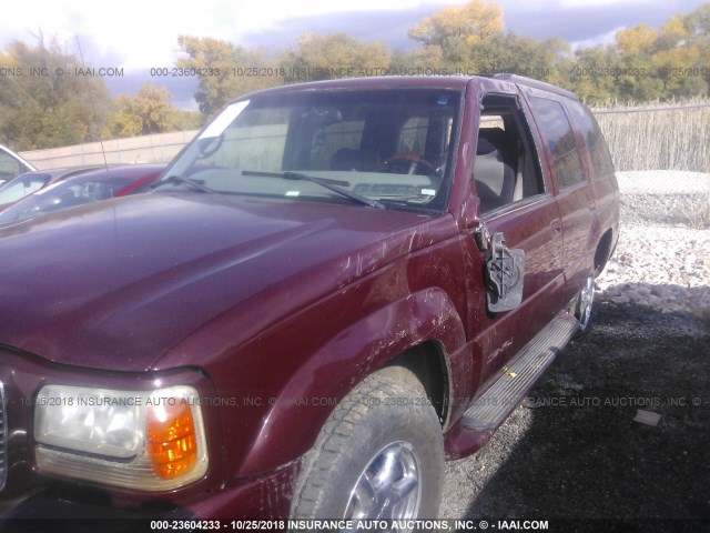 1GKEK13R9YR163144 - 2000 GMC YUKON DENALI MAROON photo 6