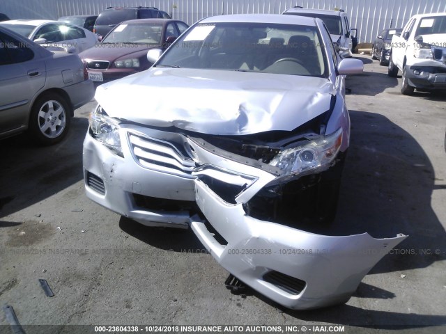 JTNBF3EK9B3006640 - 2011 TOYOTA CAMRY SE/LE/XLE SILVER photo 6