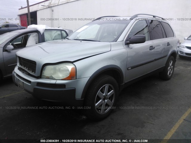 YV1CZ592251167542 - 2005 VOLVO XC90 SILVER photo 2