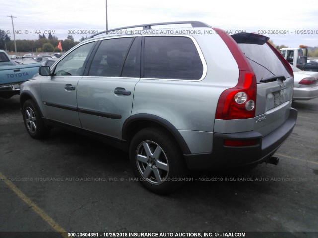 YV1CZ592251167542 - 2005 VOLVO XC90 SILVER photo 3