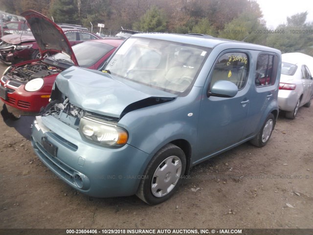 JN8AZ2KR1AT157154 - 2010 NISSAN CUBE S/SL/KROM Light Blue photo 2