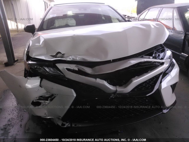4T1B61HK3JU084730 - 2018 TOYOTA CAMRY XSE WHITE photo 6