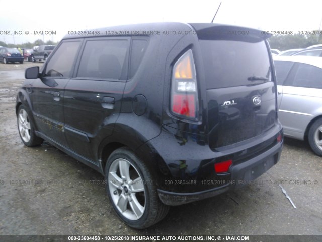 KNDJT2A29A7182491 - 2010 KIA SOUL +/!/SPORT BLACK photo 3