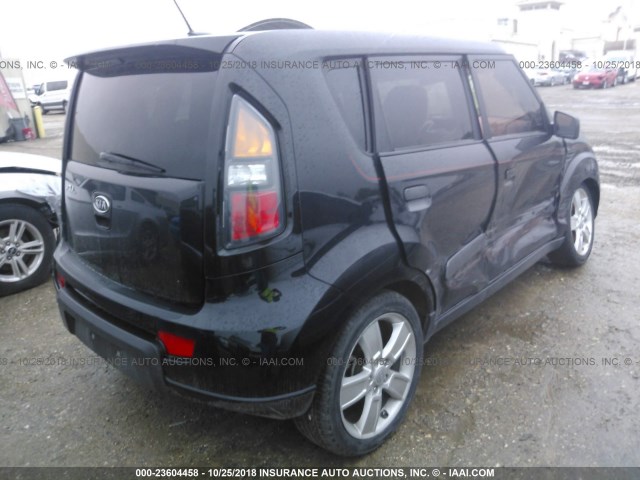 KNDJT2A29A7182491 - 2010 KIA SOUL +/!/SPORT BLACK photo 4