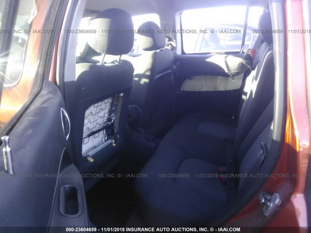 3GNDA13D58S639344 - 2008 CHEVROLET HHR LS Naranja foto 8