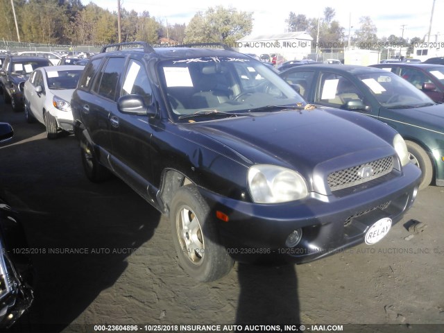 KM8SC73E63U554927 - 2003 HYUNDAI SANTA FE GLS/LX BLACK photo 1