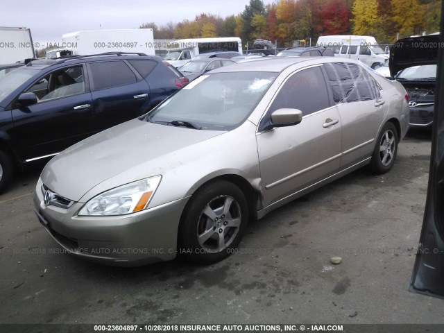 JHMCN36505C005478 - 2005 HONDA ACCORD HYBRID TAN photo 2