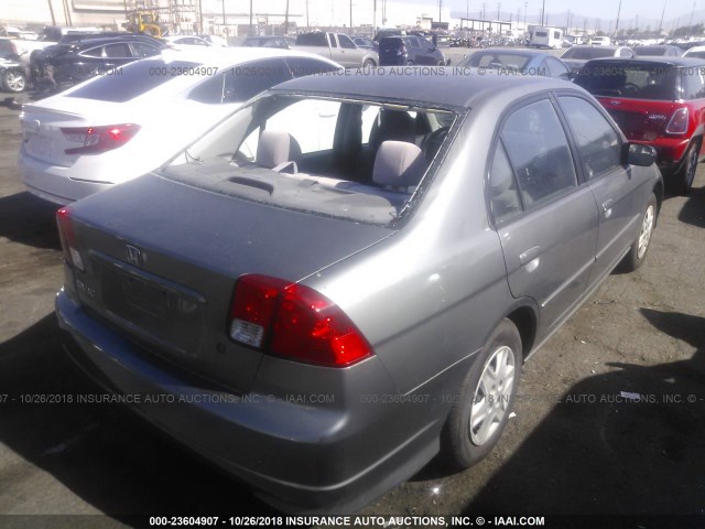 1HGES16335L009838 - 2005 HONDA CIVIC DX VP GRAY photo 4