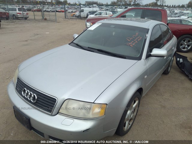 WAULT64B53N015634 - 2003 AUDI A6 3.0 QUATTRO SILVER photo 2