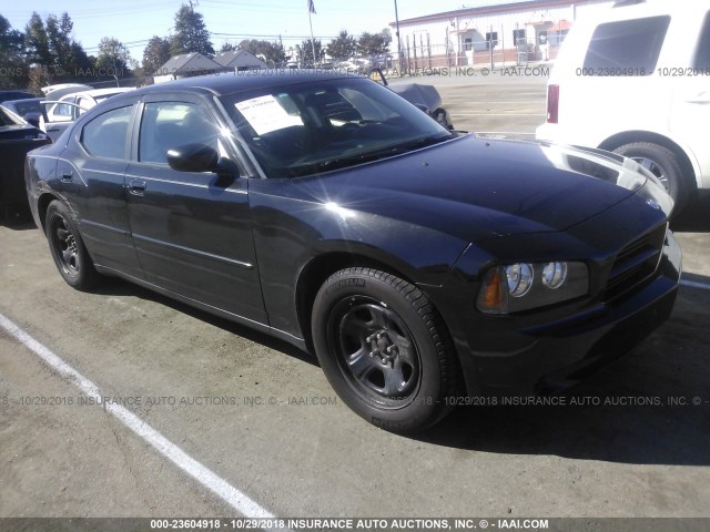 2B3AA4CT3AH188851 - 2010 DODGE CHARGER BLACK photo 1