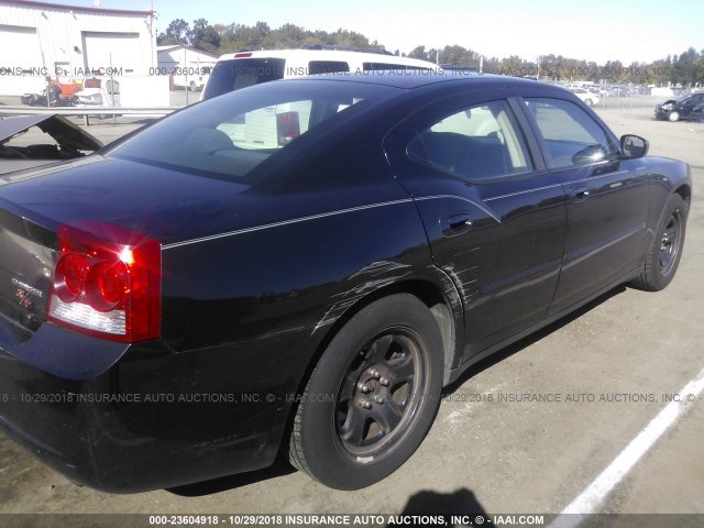 2B3AA4CT3AH188851 - 2010 DODGE CHARGER BLACK photo 6