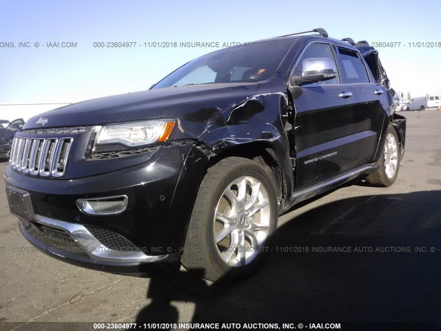 1C4RJFJT2EC531609 - 2014 JEEP GRAND CHEROKEE SUMMIT BLACK photo 2