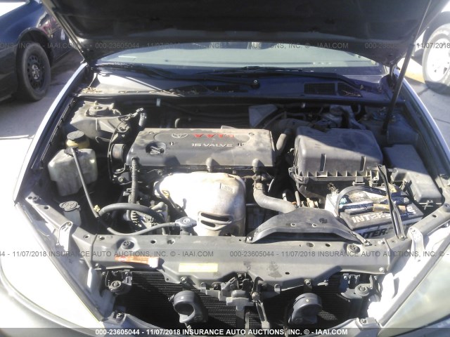 4T1BE32K12U567559 - 2002 TOYOTA CAMRY LE/XLE/SE 灰色 照片 10