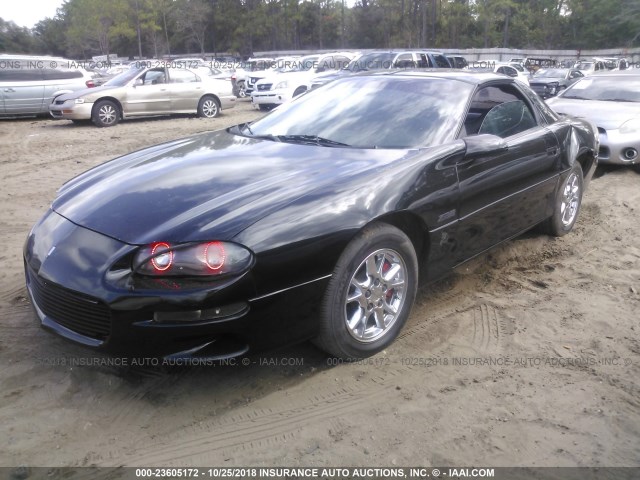 2G1FP22G412128312 - 2001 CHEVROLET CAMARO Z28 BLACK photo 2