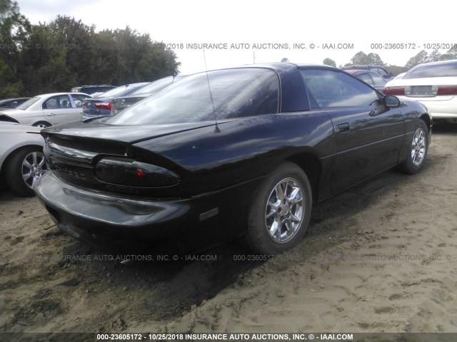 2G1FP22G412128312 - 2001 CHEVROLET CAMARO Z28 BLACK photo 4