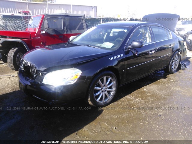 1G4HE57Y96U215371 - 2006 BUICK LUCERNE CXS BLACK photo 2