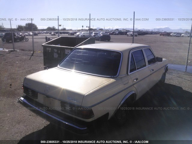 WDBAB23A0DB396065 - 1983 MERCEDES-BENZ 240 D GOLD photo 4