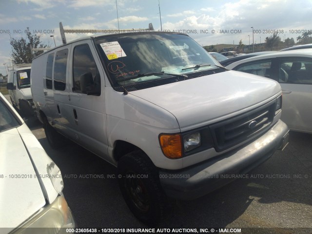 1FTNE24W66DA93450 - 2006 FORD ECONOLINE E250 VAN WHITE photo 1