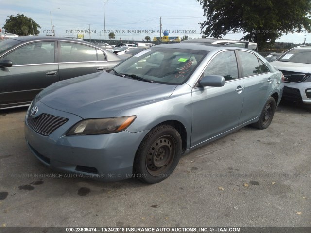 4T1BE46K67U573588 - 2007 TOYOTA CAMRY NEW GENERAT CE/LE/XLE/SE Light Blue photo 2