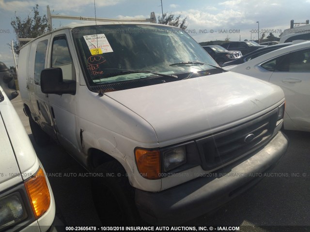 1FTNE24W66DB37818 - 2006 FORD ECONOLINE E250 VAN WHITE photo 1