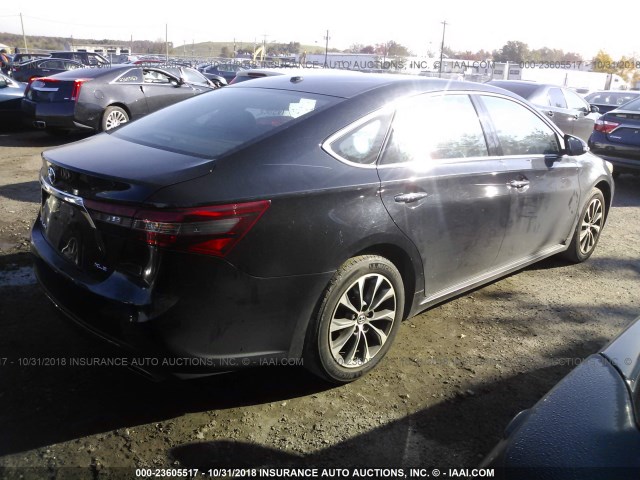 4T1BK1EB9GU216480 - 2016 TOYOTA AVALON XLE PLUS/PREMIUM/TOUR/LTD BLACK photo 4