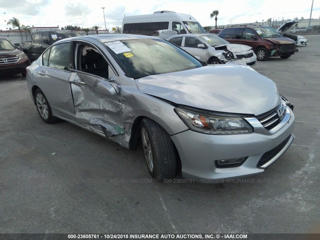 1HGCR3F9XDA000101 - 2013 HONDA ACCORD TOURING SILVER photo 1