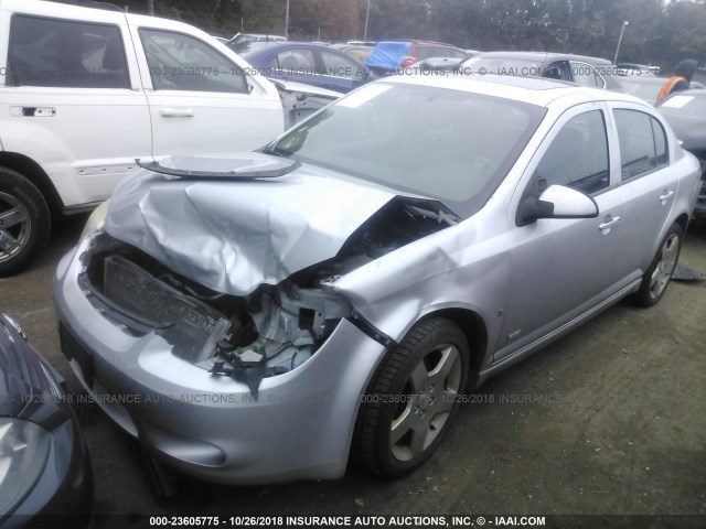 1G1AM55B667634809 - 2006 CHEVROLET COBALT SS SILVER photo 2