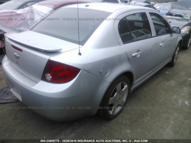 1G1AM55B667634809 - 2006 CHEVROLET COBALT SS SILVER photo 4