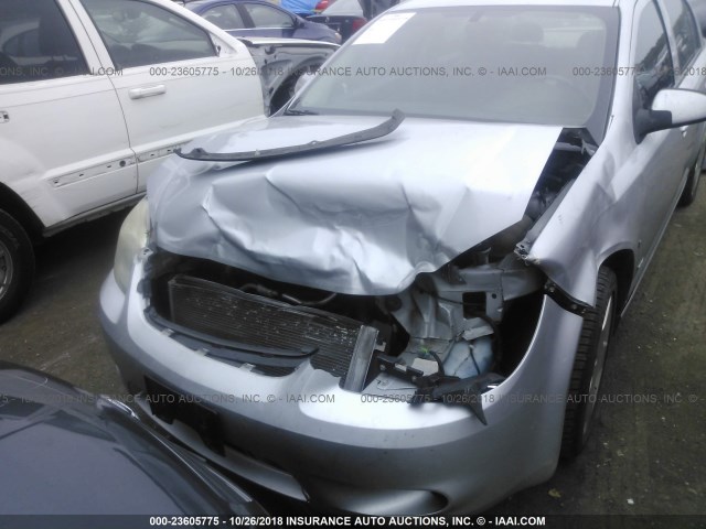 1G1AM55B667634809 - 2006 CHEVROLET COBALT SS SILVER photo 6