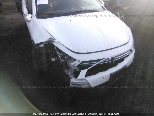 1C3CDFCB4ED697291 - 2014 DODGE DART LIMITED WHITE photo 6