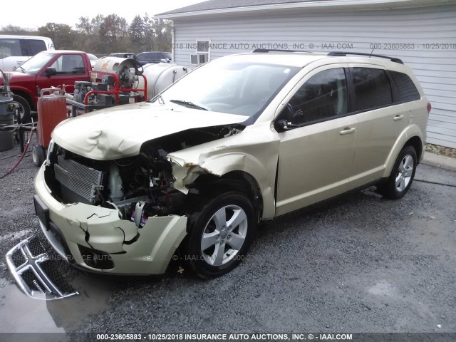 3D4PH1FG3BT567913 - 2011 DODGE JOURNEY MAINSTREET GOLD photo 2