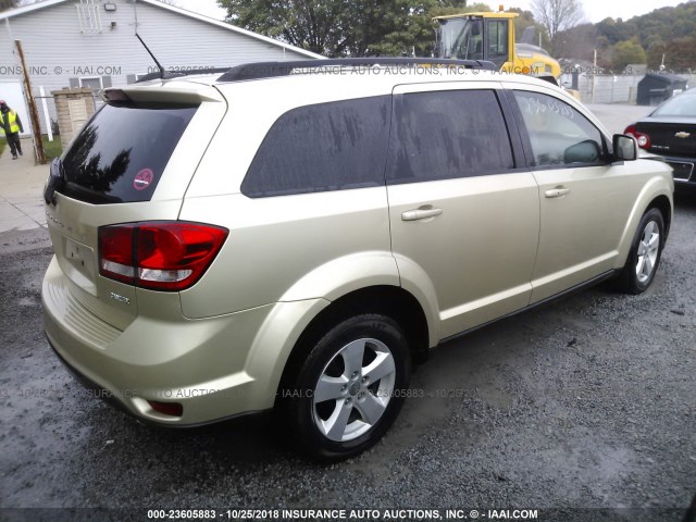 3D4PH1FG3BT567913 - 2011 DODGE JOURNEY MAINSTREET GOLD photo 4