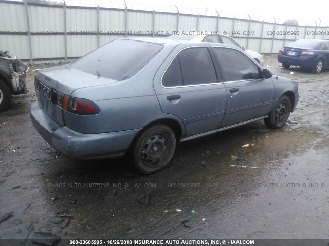 1N4AB41D1WC721223 - 1998 NISSAN SENTRA E/XE/GXE/GLE BLUE photo 4