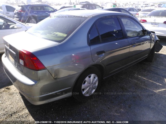 1HGES16345L011002 - 2005 HONDA CIVIC DX VP GRAY photo 4