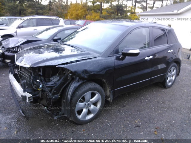 5J8TB18519A007500 - 2009 ACURA RDX TECHNOLOGY BLACK photo 2